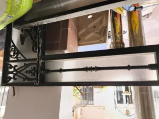 Puerta Hierro Forjado con Cristal