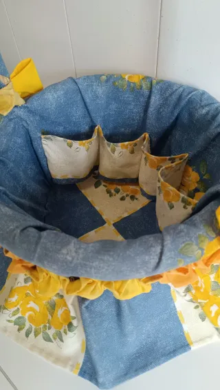 Canastilla cesta bebé desmontable hecha a mano