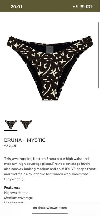 Bikini Makhoul Negro y Blanco