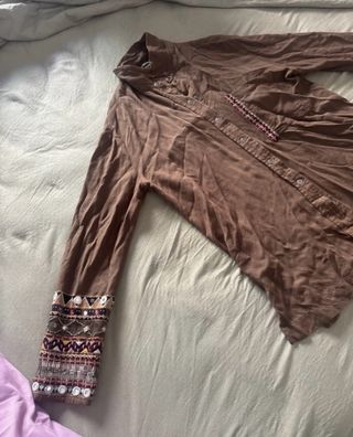 Sobrecamisa Bershka Marrón