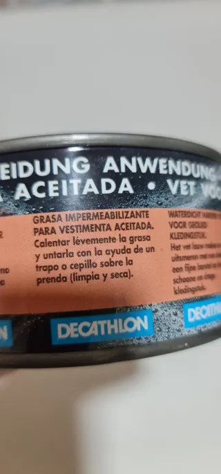 Cera para ropa Decathlon