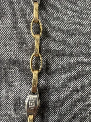 Cadena Versace Oro dorado y plateado 22,57 gramos