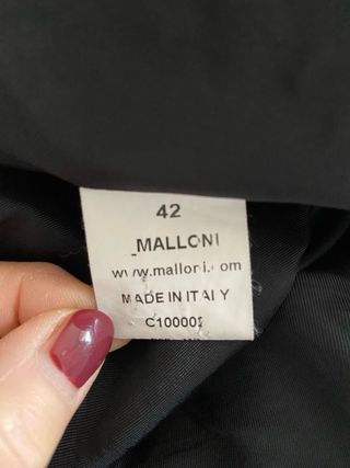 Cappotto Malloni nero tg 42