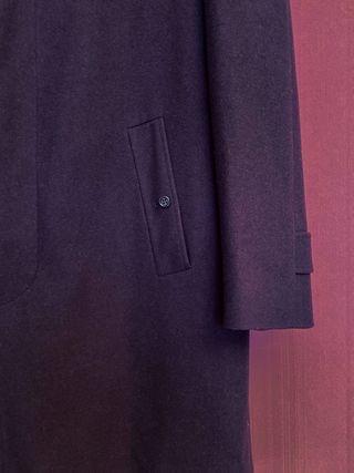 Abrigo Burberrys Lana y Cachemira Azul Marino