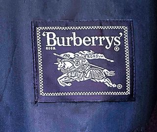 Abrigo Burberrys Lana y Cachemira Azul Marino