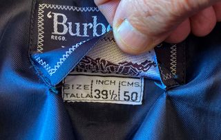 Abrigo Burberrys Lana y Cachemira Azul Marino