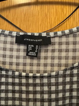 Blusa cuadros vichy Atmosphere Talla M