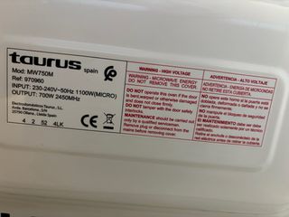 Microondas Taurus Blanco
