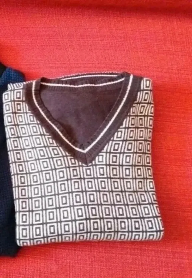 Maglione Uomo Fantasia Geometrica Tg. S/M