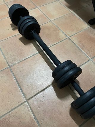 Mancuernas y pesa rusa para principiantes