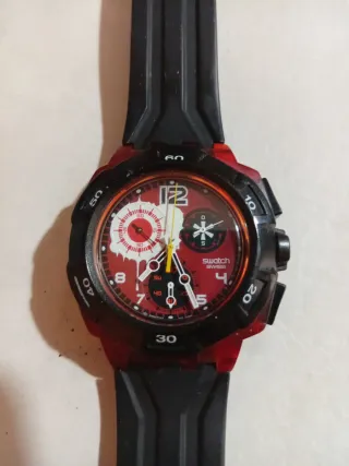 Orologio Swatch Chrono Reddish Black