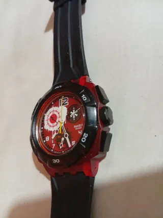 Orologio Swatch Chrono Reddish Black
