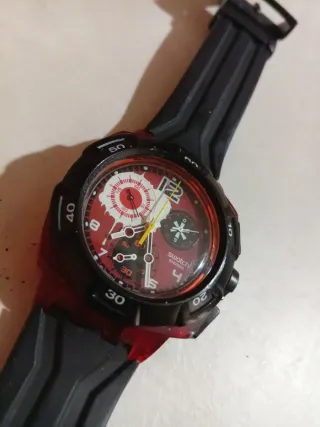 Orologio Swatch Chrono Reddish Black