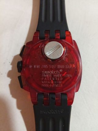 Orologio Swatch Chrono Reddish Black