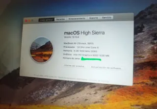 Macbook Air 2017 128 GB