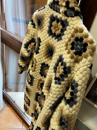 Cappotto donna fantasia geometrica