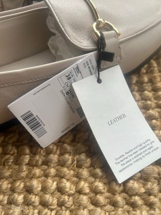 Mocassini beige vera pelle Mango con cartellino