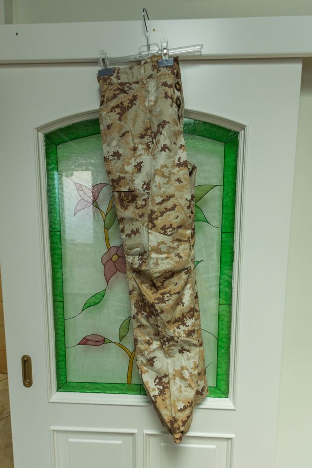 Pantaloni militari uomo beige/marrone