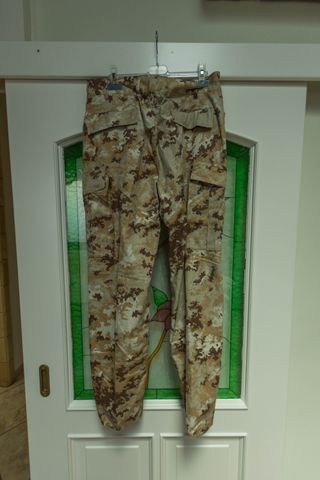 Pantaloni militari uomo beige/marrone