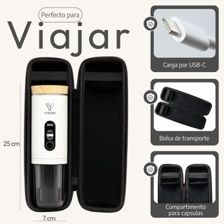 Cafetera Portátil Vitecpro con Estuche