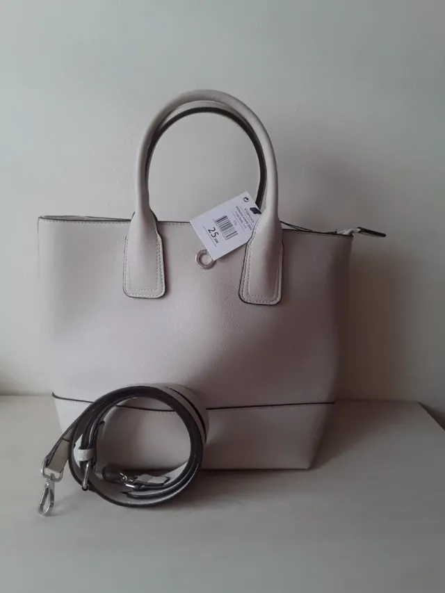 Bolso beige/blanco nuevo con etiqueta + regalo. 