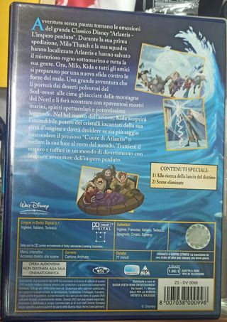 DVD Disney Atlantis Il Ritorno di Milo