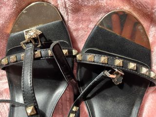 Sandalias Just Cavalli Talla 39 Negro/Dorado