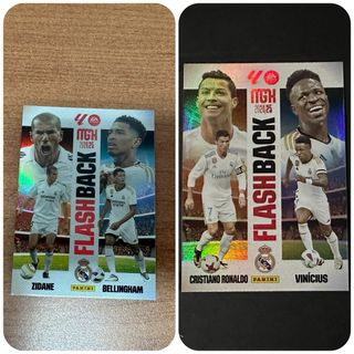 Cromos Flashback Cristiano/Vini y Zidane/Bellingha