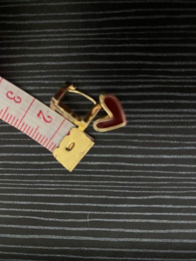 Pendientes Corazón Rosa y Lila