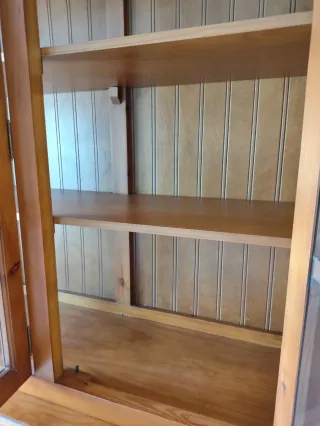 Vitrina madera maciza provenzal