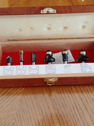 Estuche Madera Brocas Avellanadoras