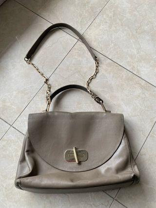 Borsa Tommy Hilfiger pelle grigia