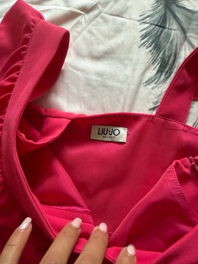 Vestido Liu Jo Rosa Volantes