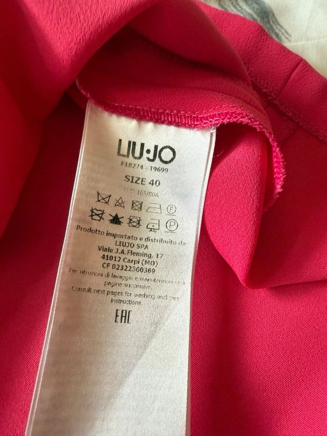 Vestido Liu Jo Rosa Volantes