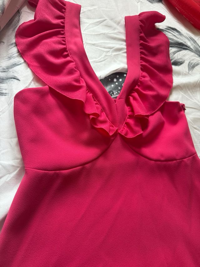 Vestido Liu Jo Rosa Volantes