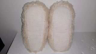 Pantofole bianche a forma di renna