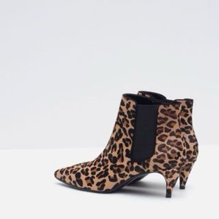 Botines animal print tacón