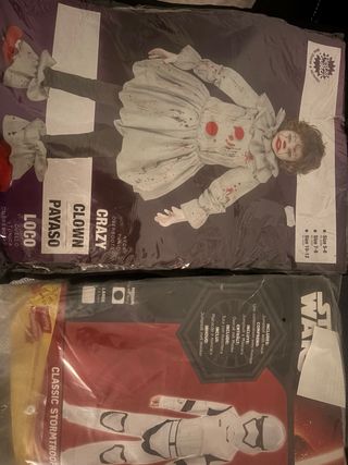 2 Disfraces Infantiles Guirca Payaso y Stormtroope