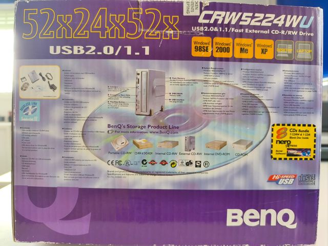 Grabador CD Externo BenQ USB 2.0/1.1