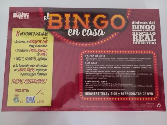 Bingo en Casa con Voces Famosas DVD 4ª Ed.