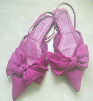 Bailarinas Zara Talla 40 Berenjena