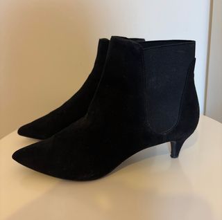 Botines tacón mini negros