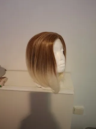 Peluca Bob rubia degradada