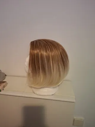 Peluca Bob rubia degradada