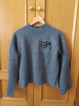 Jersey Mujer con brillos Manga Larga