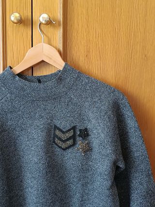 Jersey Mujer con brillos Manga Larga