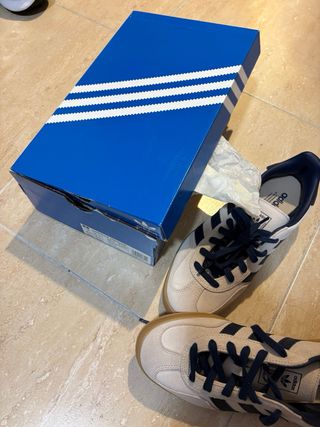 Adidas Gazelle Beige/Azul