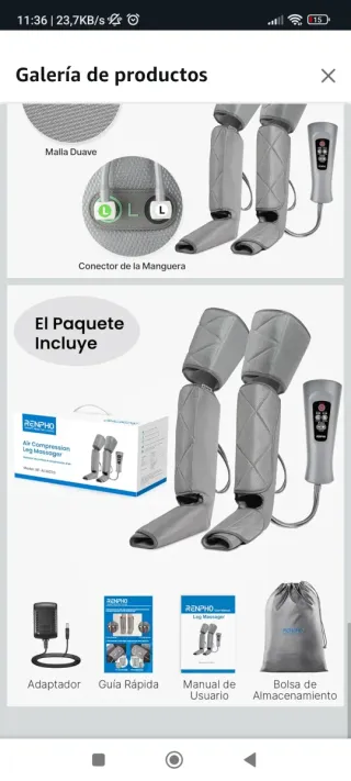 Masajeador de Piernas Renpho