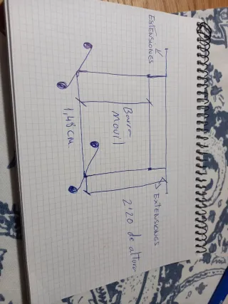 Burro profesional metálico