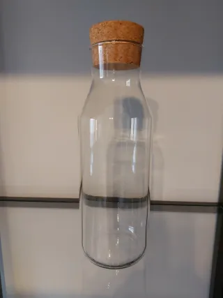 Botellas de vidrio de 1 litro (IKEA) con tapón